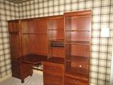 All purchased from Honquest. Matching desk, bookcase, hutch. Matching Twin bed and frame, night stands