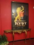 HUGE 4 FT AUTHENTIC VINTAGE 1940 FRENCH ARMAGNAC RYST POSTER, WITH CERTIFICATION