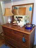 Dresser and lamp
