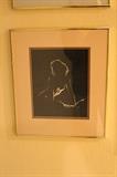 woman's silhouette, scratch art, local artist