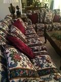 Sofa and matching loveseat