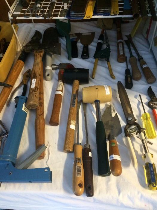 Selection of hand tools
