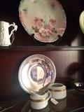 Hand painted and silver plate selections