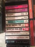 Many cassette tapes