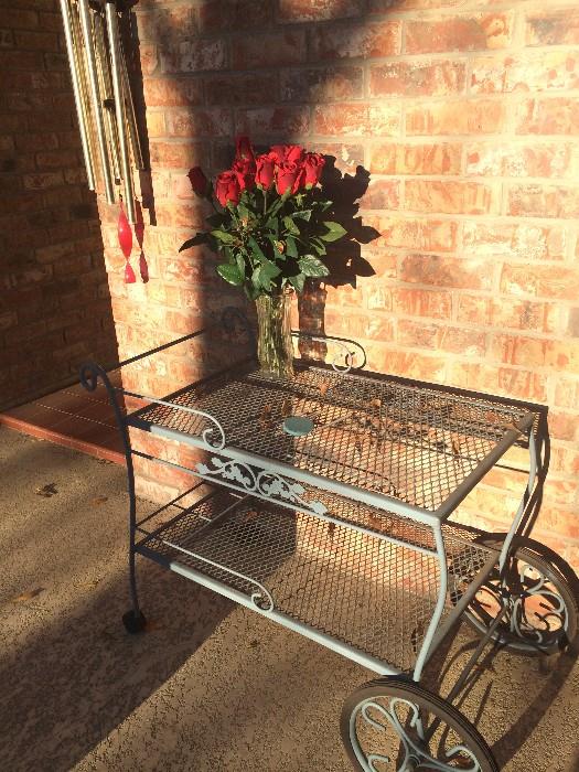 Two-tiered patio cart