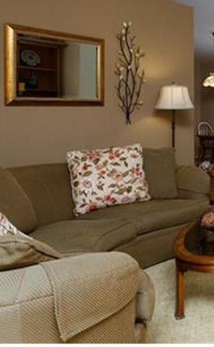 Curved sectional sofa