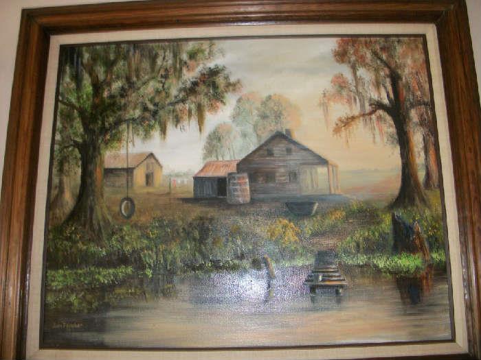 original large Joan Felscher oil painting