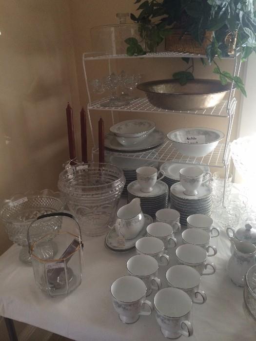 More china and assorted serving pieces