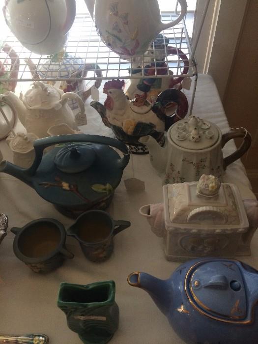 Varied tea pots