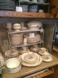 One of the many sets of dishes
