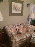 Floral loveseat