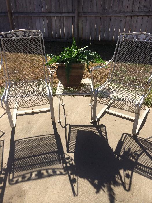 Patio spring chairs 