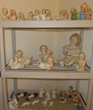 Vintage Bisque Piano Babies, Figurines