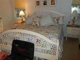 Ethan Allen Maison Wheatback King bed, 2 chests, 2 side tables, 2 lamps AND king Simmons Beautyrest pillow top mattress set