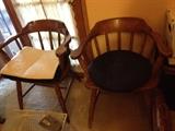 wood captian's chairs