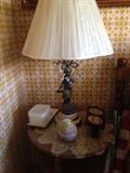 vintage cherub lamp