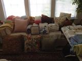 Decorative pillows
Crocheted lap blankets
Blankets
Throws
Pillows