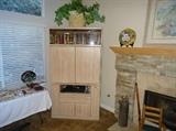 white washed oak entertainment center