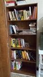 Book shelf, assorted books