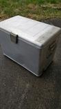 Vintage aluminum cooler