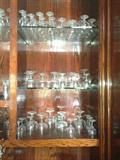 The better stemware is in the cabinets.