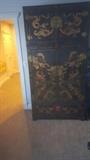 2 piece Chinese Armoire $200                                                  2 piece top and bottom Armoire 46" W x 19" D x 6' H