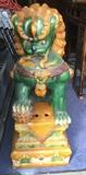 Chinese ShanXi  Province Pottery Foo Lion    W 16" x 21"D x 45" c 1880  $600 
