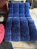 Blue chaise lounge  77" L x 44.5" W  $600
