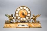 Chelsea Clock Co. marble base mantle clock, works but does not keep accurate time.