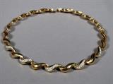 Beautiful 14k gold & Diamond choker style necklace.  Comes with appraisal & box.