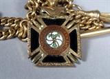10k gold Railroad Trainmen Brotherhood watch fob