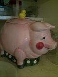 Pig cookie jar