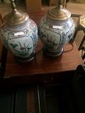 Pair of Asian lamps (no shades)