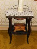 carved table