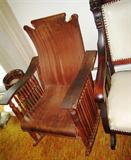 steamed, oak rocker