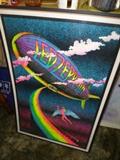 Vintage Black Light Poster Framed