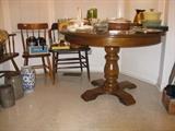 Pedestal table and chairs