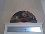 Very Large Oriental Fan - Approx. 59-60 inches long & about 32 inches high!