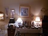 A Ton of Asian / Oriental Inspired Decor, Lamps, Plates, Artwork, etc...Very Nice Collection...