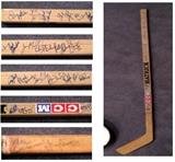 Signed hockey stick