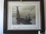 Victorian picture pencil signed by: Jas. S. King - American artist