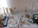 Many pieces of Waterford, Italy dish, Belleek