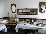 Buffet mirror - glassware etc.