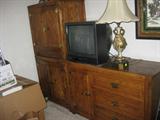 Oak Bedroom Dresser and a pair of nightstands