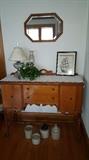 Sidebar...antique crocks....oil lamps