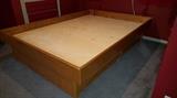 Full size platform bed...4 storage drawers underneath...