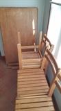 Small oak table and chairs