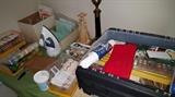 Nice Pfaff sewing machine and lots of sewing notions