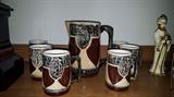 Pitcher and 6 mugs....