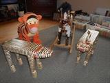 Second Floor - Bedroom #3: A DISNEY "Tigger" rocking tiger; a rocking pony; and two benches.
